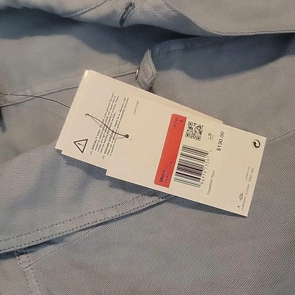 Air Jordan Men's Essentials Chicago Workwear Jacket Blue‎ Size Large FN4527-436